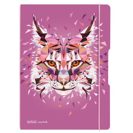 Brand - Caiet my.book flex A5, 40 file, dictando, motiv Wild Animals Linx, Herlitz