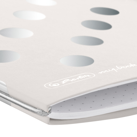 Caiet my.book flex, A5, 40 file, Patratele, motiv Frozen Glam, Herlitz [1]