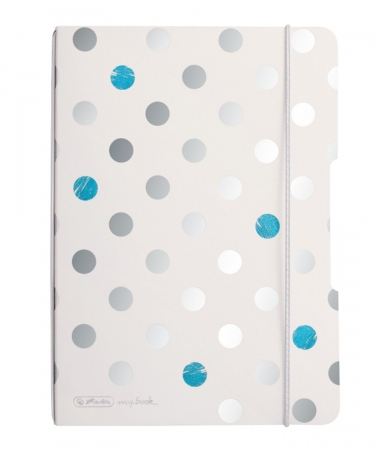 Caiete - Caiet my.book flex, A5, 40 file, Patratele, motiv Frozen Glam, Herlitz