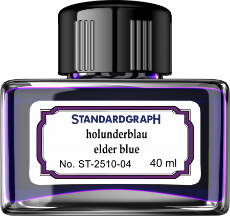 Brand - Calimara cerneala cu suport toc Elder Blue Permanent 40 ml StandardGraph