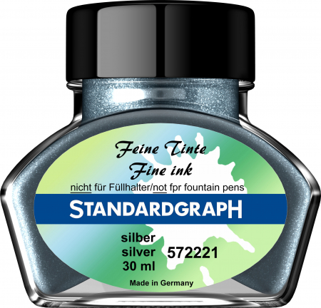 Brand - Calimara cerneala Silver Permanent 30 ml StandardGraph