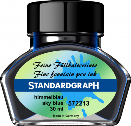 Brand - Calimara cerneala Sky Blue Permanent 30 ml StandardGraph