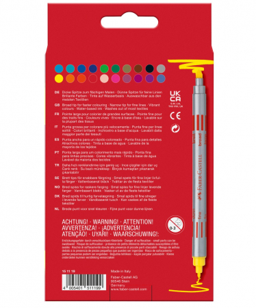 Carioca 20 Culori 2 Capete Faber-Castell [1]
