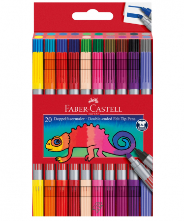 Faber-Castell - Carioca 20 Culori 2 Capete Faber-Castell