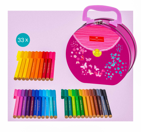 Carioca 33 culori Connector Geanta Faber-Castell [3]