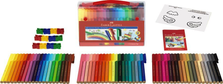 Carioci 60 Culori Connector Cutie Cadou Faber-Castell [1]