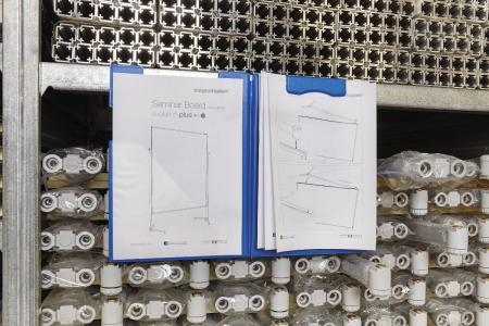 Clipboard Magnetic Albastru Dublu, Magnetoplan [1]