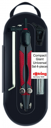Compase - Compas Compact Giant Universal Set 4 Black Rotring