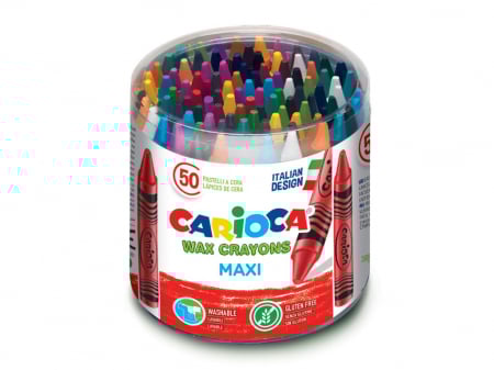 Carioca - Creioane cerate Maxi 50/set, Carioca