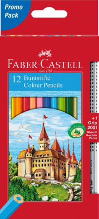 Brand - Creioane Colorate 12+3 Culori Eco, Faber-Castell