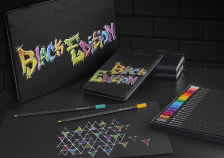 Creioane Colorate 36 Culori Black Edition Cutie Metal Faber-Castell [3]