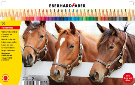 EberhardFaber - CREIOANE COLORATE 36 CULORI CUTIE METAL EBERHARD FABER