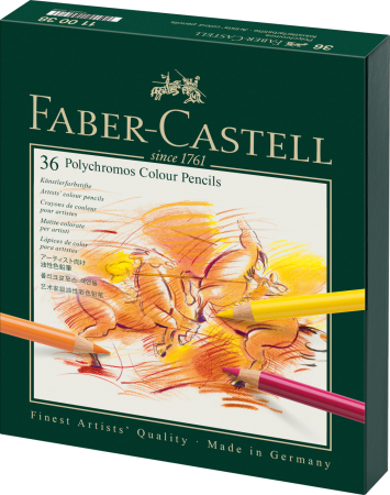 Creioane Colorate 36 Culori Studio Polychromos, Faber-Castell