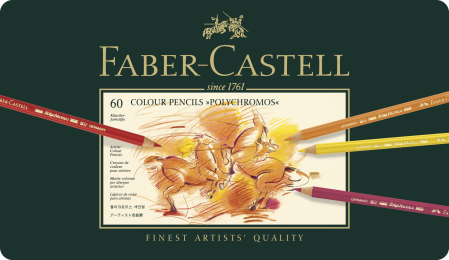 Creioane Colorate 60 Culori Polychromos, Faber-Castell