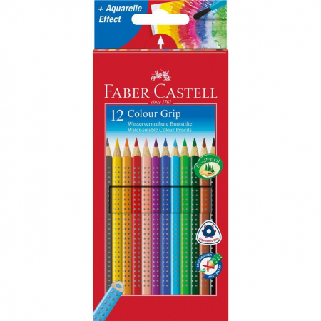 Creioane colorate - Creioane Colorate Grip 2001 12 culori Faber-Castell