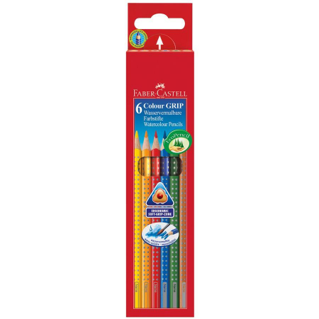 Brand - Creioane Colorate Grip 2001 6 culori Faber-Castell