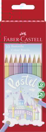 Brand - Creioane Colorate Pastel 10 Culori Faber-Castell