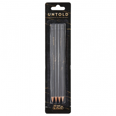 Creioane grafit - Creioane GRAFIT HB UNTOLD, 4buc/blister Herlitz