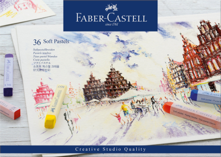 Brand - Creioane Pastel Soft 36 Culori, Faber-Castell