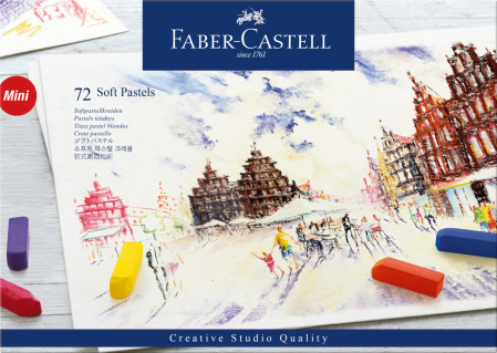 Brand - Creioane Pastel Soft Mini 72 Culori, Faber-Castell