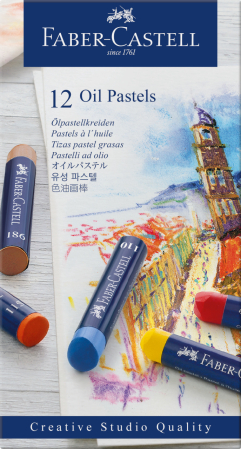 Brand - Creioane Ulei Pastel 12 Culori, Faber-Castell