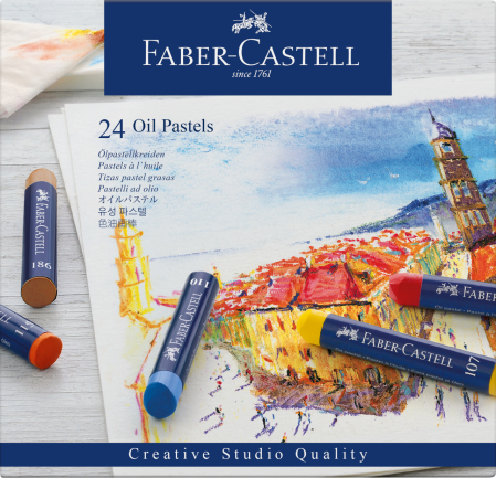 Brand - Creioane Ulei Pastel 24 Culori, Faber-Castell