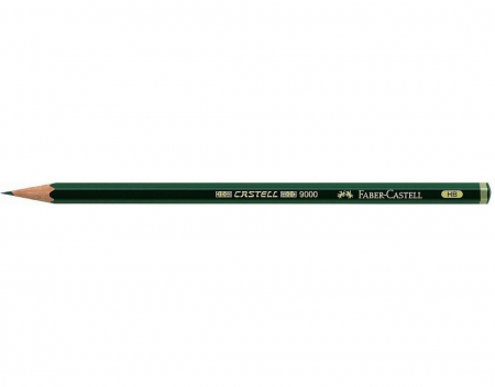 Creion Grafit Castell 9000 Faber-Castell (15 duritati: 8B-6H) [1]