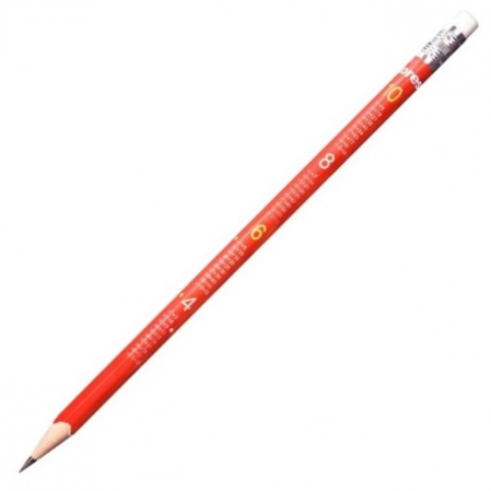 Creioane grafit - CREION GRAFIT HB CU GUMA TABLA INMULTIRII Kores