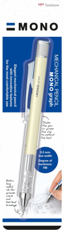 Creion mecanic 0.5 mm Mono Graph Cream Yellow Tombow [2]
