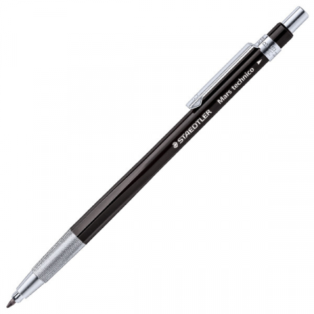 Staedtler - Creion Mecanic Mars Technico 780C 2MM Black Edition, Staedtler