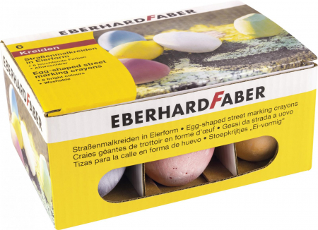 EberhardFaber - CRETA 6 CULORI FORMA OU DESEN ASFALT EberhardFaber