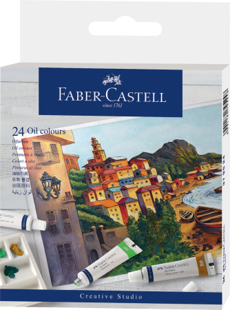 Brand - Culori Uleiuri 24 Culori 9 ml, Faber-Castell