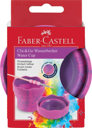 Brand - Cutie Apa Click&Go Unicorni Roz Marmorat, Faber-Castell