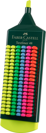 Brand - Display 120 Buc Textmarker Diverse Culori 1548 Faber-Castel, Faber-Castell