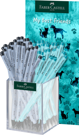 Brand - Display 48 Creioane Grafit Lemn Negru Catei Si Pisici, Faber-Castell