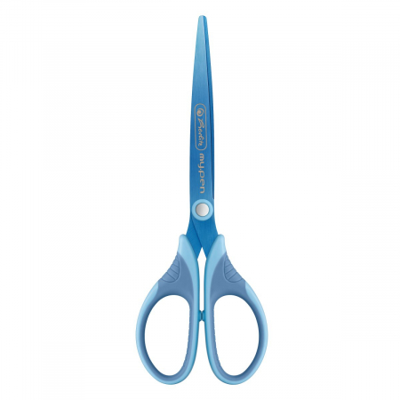 Craft - Foarfeca My.Pen Dreptaci Varf Ascutit 18 CM Albastru Bleu Herlitz