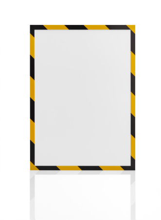 Afisare si prezentare - Folie magnetica MAGNETOPLAN rama galben/negru, A4, 5 buc/set