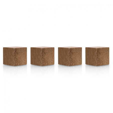 Afisare si prezentare - Magneti MAGNETOPLAN Design Wood Maro, Cub 20x20x20mm 4 bucati/set