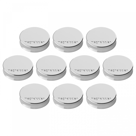 Magneti - Magneti MAGNETOPLAN ERGO Medium 30 x 8 mm, silver 10 buc/set