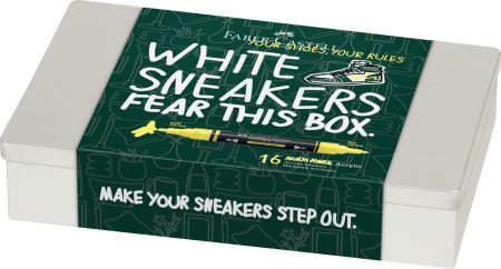 Brand - Markere Acrilice Multimark Cutie Metal 16 Bucati Kicks, Faber-Castell