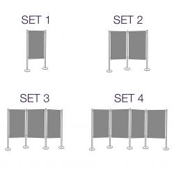 Panou Prezentare Fix, dubla fata gri MAGNETOPLAN (set 1-2-3-4 panouri fixe) [3]