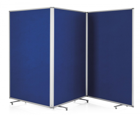 Panouri expunere si separatoare spatii - Panou Prezentare Mobil, Pliabil. 3 x1200x1800x370 mm, Magnetoplan