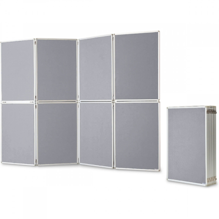Panouri fixe - Panou Prezentare Pliabil 8x905x610x80 mm Grey, Magnetoplan