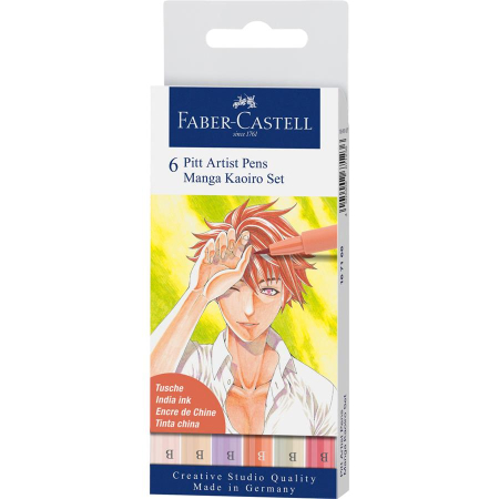 Brand - Pitt Artist Pen Manga Set 6 Kaioro 2019, Faber-Castell