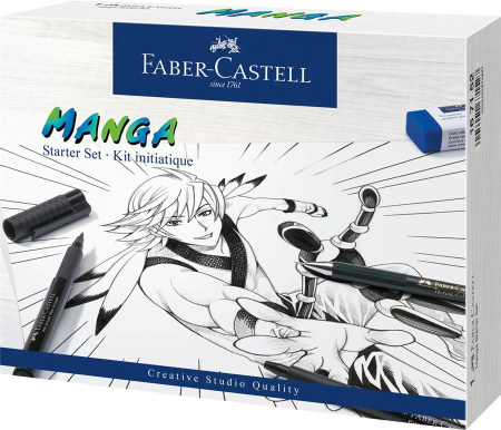Brand - Pitt Artist Pen Manga Starter Set, Faber-Castell