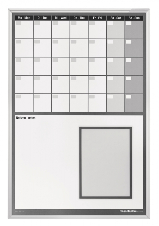 Afisare si prezentare - Planner MAGNETOPLAN lunar CC 920 X 625 mm vertical