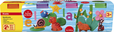 Plastilina - PLASTILINA MODELAJ 4 CULORI SPECIALE X 140G EberhardFaber