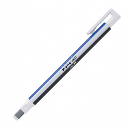 Tombow - Radiera Mecanica Tombow Mono Zero Rectangle White-Blue-Black