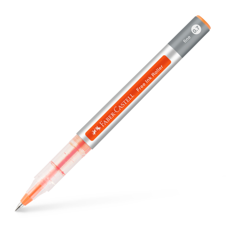 Brand - Roller Free Ink 0.7mm Portocaliu, Faber-Castell