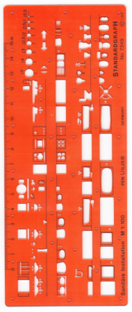 Sablon Instalatii sanitare 1:100 StandardGraph